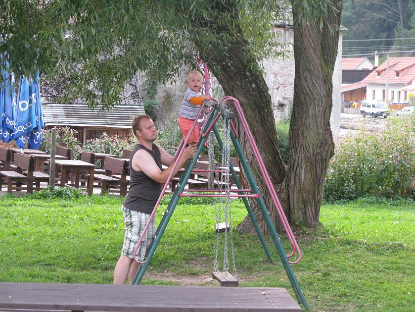 IMG_1003.JPG - A tu wszed�em sam! Tata tylko asekurowa� . . .