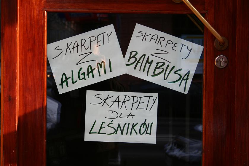 IMG_5158.JPG - Skarpety z bambusa i z algami, dla leśników . . .