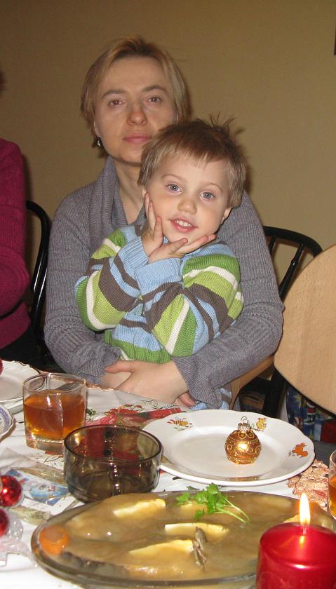 IMG_0359.JPG - Z mamą przy wigilijnym stole