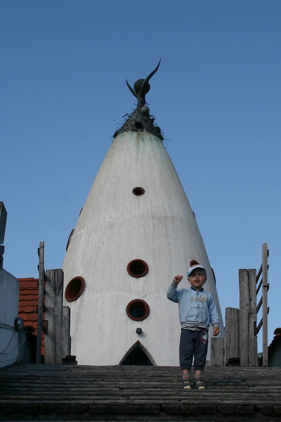 IMG_1284.JPG - Wspina się na dach Gulya Csarda